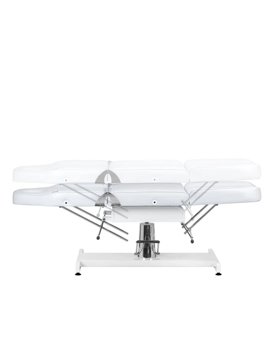 Sillón de belleza profesional giratorio hidráulico manual blanco