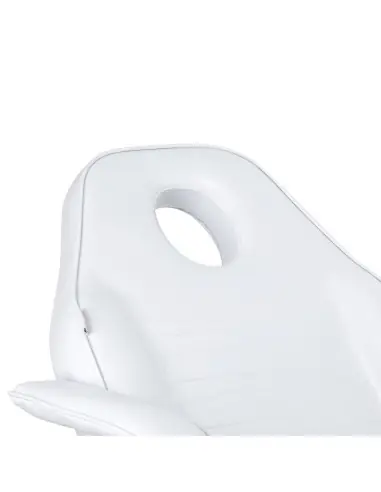 Sillón de belleza profesional giratorio hidráulico manual blanco