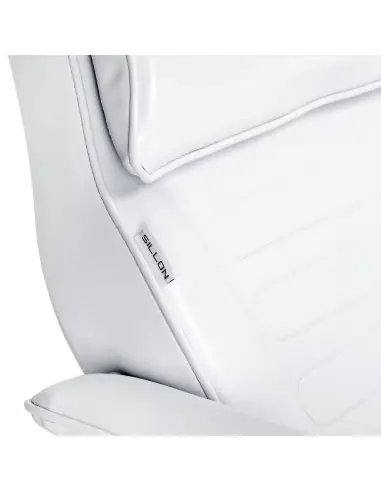 Sillón de belleza profesional giratorio hidráulico manual blanco