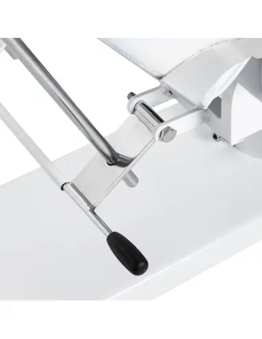 Sillón de belleza profesional giratorio hidráulico manual blanco