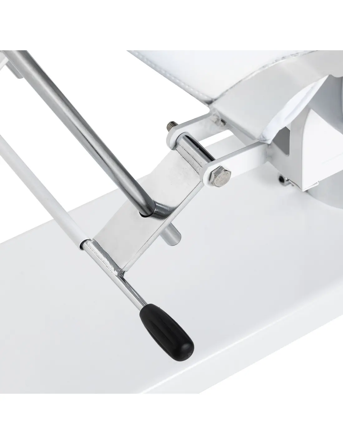 Sillón de belleza profesional giratorio hidráulico manual blanco