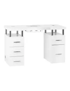 Table de Manucure Professionnelle Venezia Lux Élégance italienne Blanc