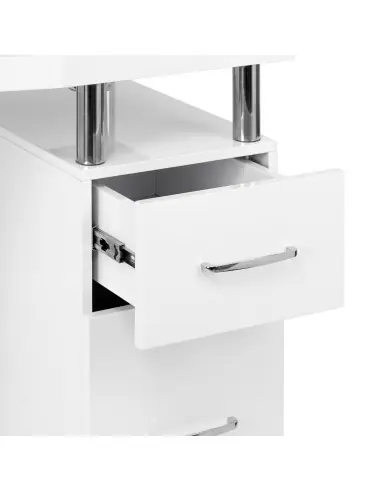 Venezia Lux Professional Manicure Table Italian Elegance White