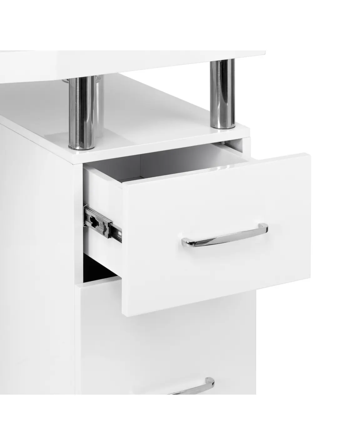 Venezia Lux Professional Manicure Table Italian Elegance White