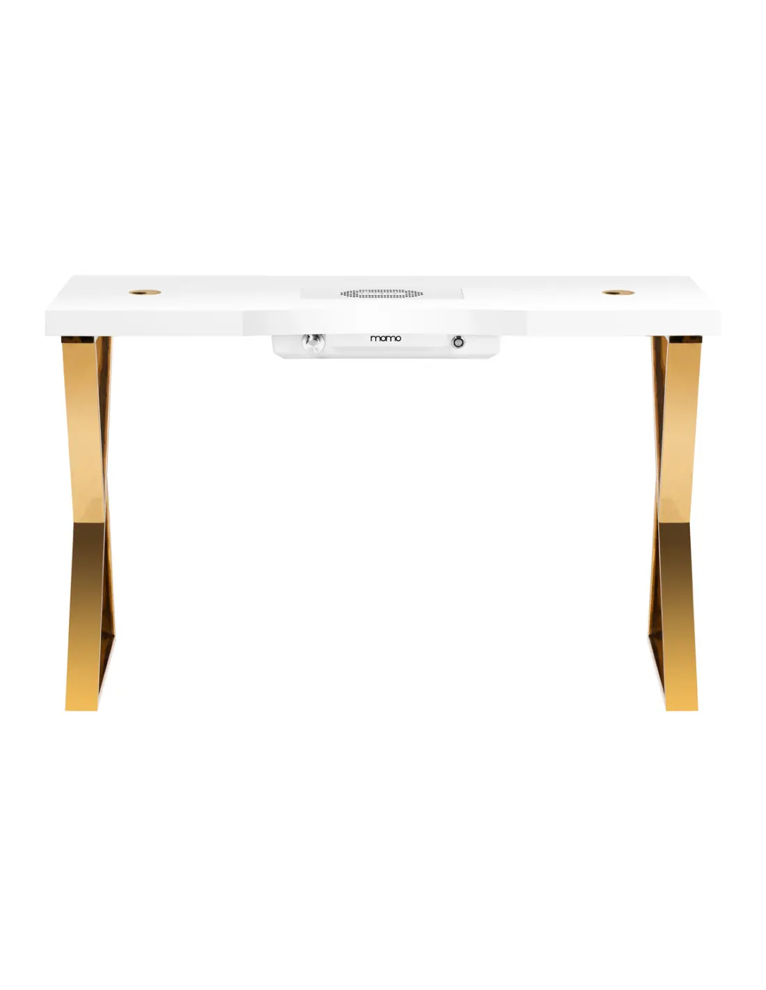 Gold Air 48W Manicure Table with Built-in Vacuum & Crossed Legs