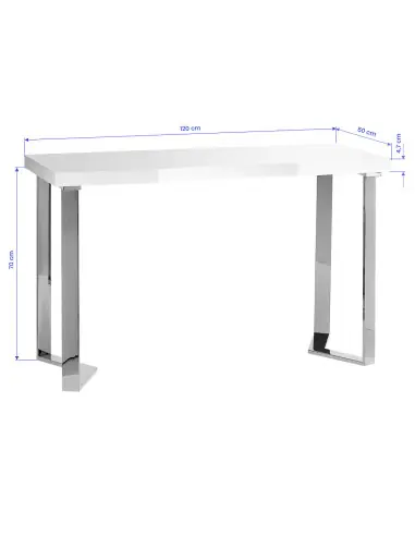 Solo Chrome Elegance Manicure Table