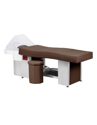 Professional Head Spa Bed Brown Anion Steam Relax Pro 