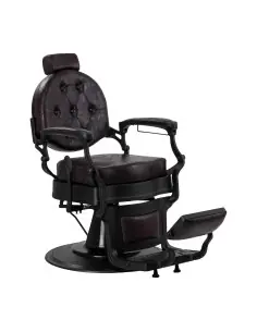 Cadeira de barbeiro Cavaleset – Marrom escuro Vintage Pro