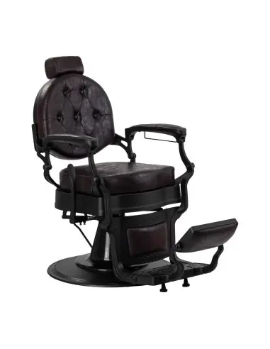 Poltrona da barbiere Cavaleset – Marrone scuro Vintage Pro