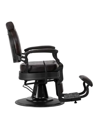 Poltrona da barbiere Cavaleset – Marrone scuro Vintage Pro