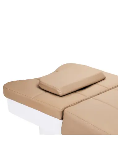 Head Spa Beige Bed with Closed Storage Space