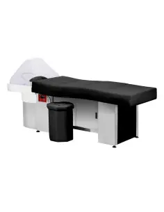 Cama de spa Black Head com espaço de armazenamento fechado