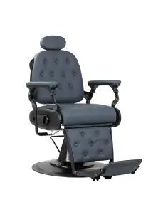 Cadeira de Barbeiro Imperial – Grafite Preto Escovado