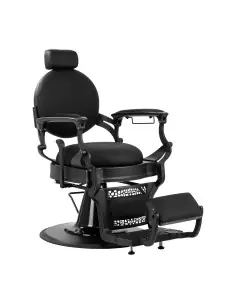 Cadeira de barbeiro GIULIANO Nero – Elegância total preta e minimalista