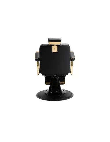 Poltrona da barbiere Maximus Gold & Black: lusso ed ergonomia