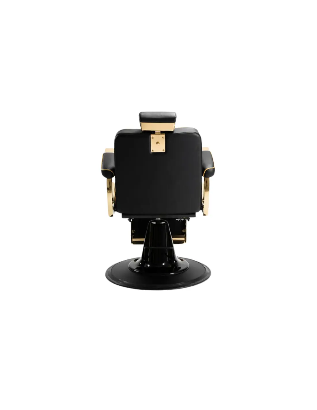 Poltrona da barbiere Maximus Gold & Black: lusso ed ergonomia