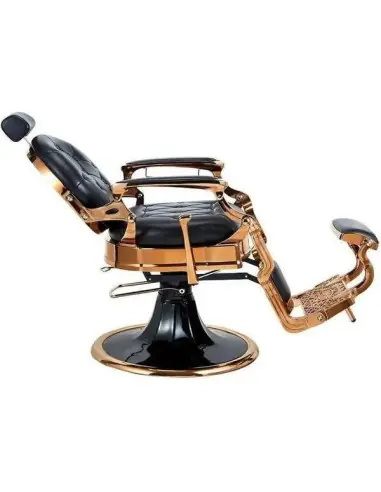 Silla de barbero de cobre y negro – Medici Cobre brillante