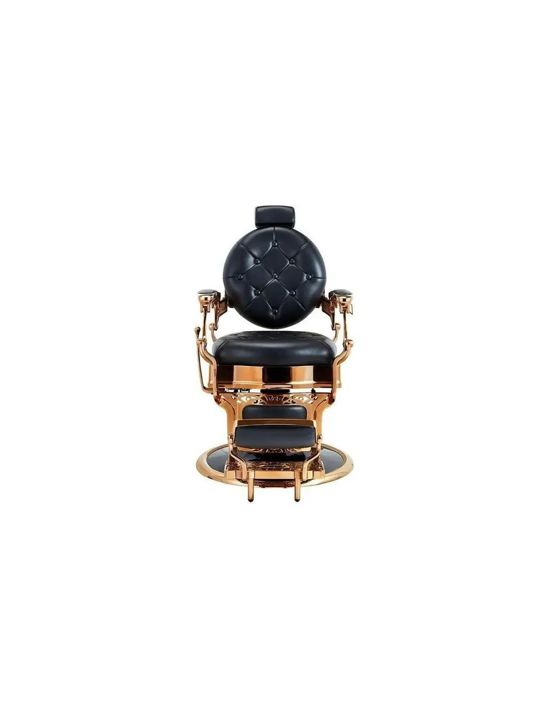 Silla de barbero de cobre y negro – Medici Cobre brillante