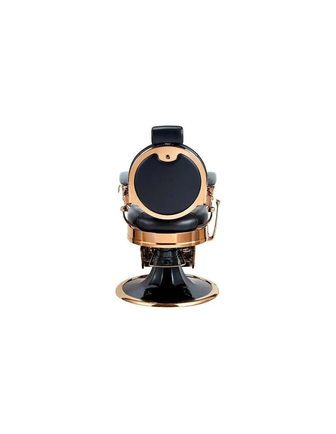 Silla de barbero de cobre y negro – Medici Cobre brillante