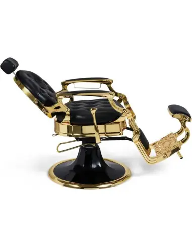 Gold- und Schwarzer Friseurstuhl – Medici Imperial Gold
