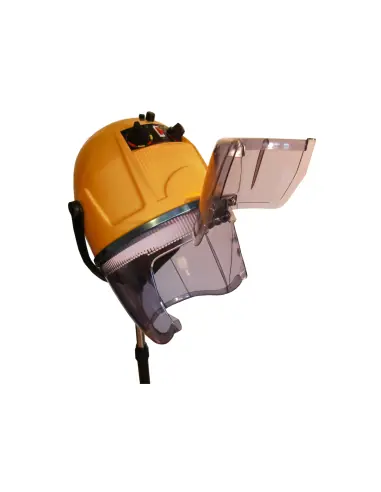Casque sèche-cheveux jaune 1100W pour coiffeurs - Technologie moderne et confort optimal