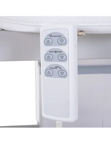 Lettino da massaggio elettrico Chiara - 3 motori, LED, impostazioni ergonomiche, comfort spa
