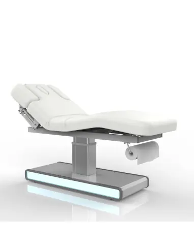 Lettino da massaggio elettrico Chiara - 3 motori, LED, impostazioni ergonomiche, comfort spa