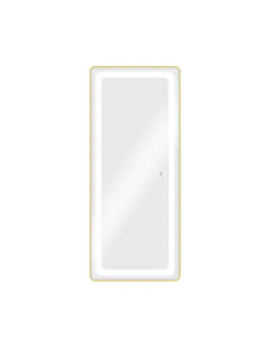 Specchio da Postazione parrucchiere a parete con LED LUMINA Gold 