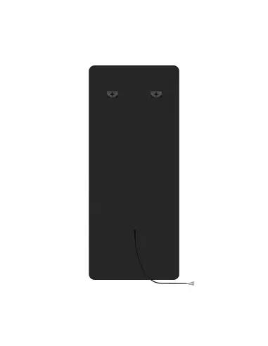 LUMINA Black LED wall-mounted dressing Styling station mirror, modern and professional design 