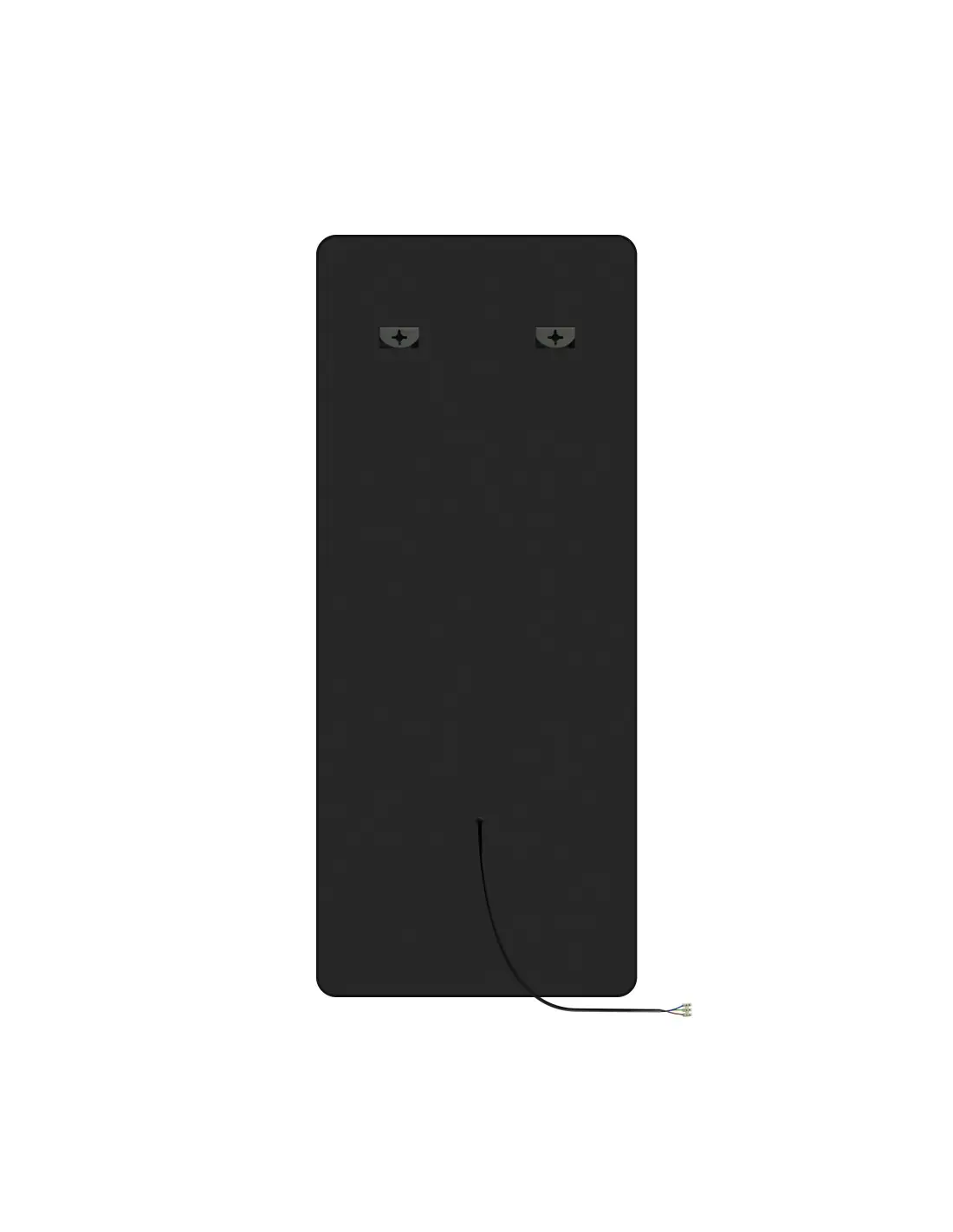 LUMINA Black LED wall-mounted dressing Styling station mirror, modern and professional design 