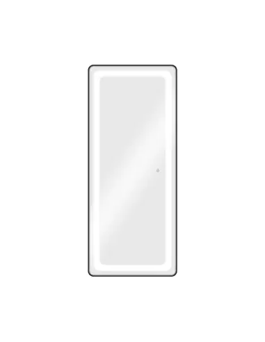 Tocador de tocador de pared LUMINA con LED plateado, sobriedad y elegancia para peluquerías. 