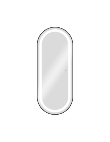 Konsola fryzjerska ścienne Ovalia Silver LED – szykowna prostota dla salonów fryzjerskich 