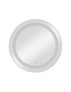 Coiffeuse miroir coiffeur mural LED CIRIA Silver – Sobriété Chic pour Salon de Coiffure