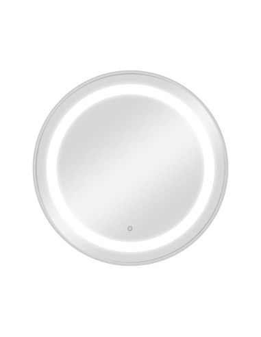 Lustro Konsola fryzjerska CIRIA Silver LED montowane na ścianie – szykowna prostota dla salonów fryzjerskich 