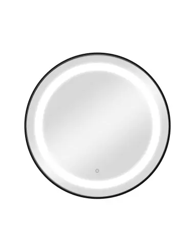 CIRIA Schwarzer Frisiertisch mit LED-Wandmontage, Frisiertisch – Modernes Design für Friseursalons 
