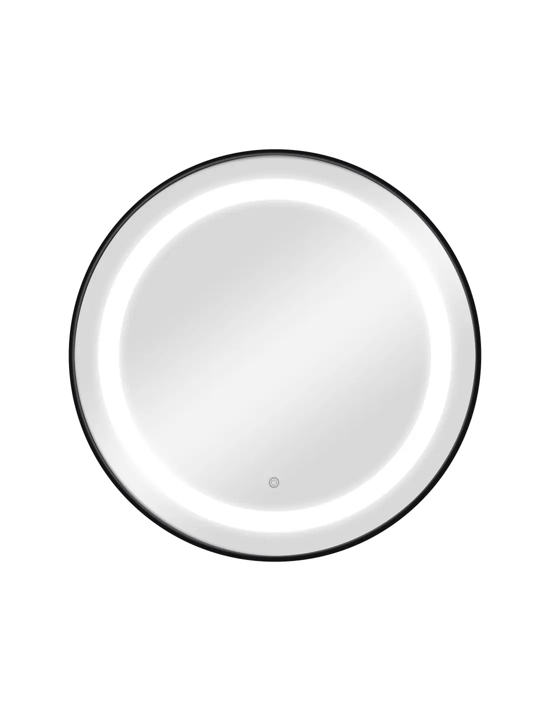 CIRIA Schwarzer Frisiertisch mit LED-Wandmontage, Frisiertisch – Modernes Design für Friseursalons 