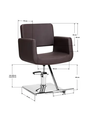 Poltrona stile Helsinki marrone 