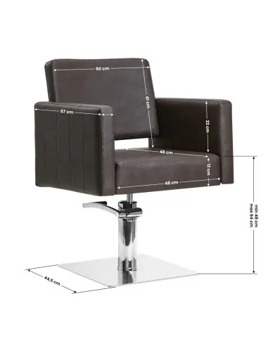  Fauteuil de coiffure ankara marron 