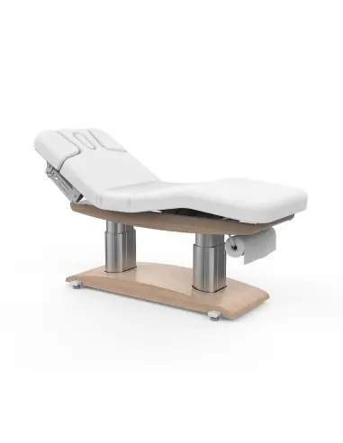 Łóżko SPA Ginevra z 4 silnikami w jasnym drewnie: komfort i innowacyjny design dla centrów odnowy biologicznej