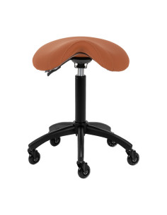 Banqueta ergonômica profissional John's Terracota Marrom