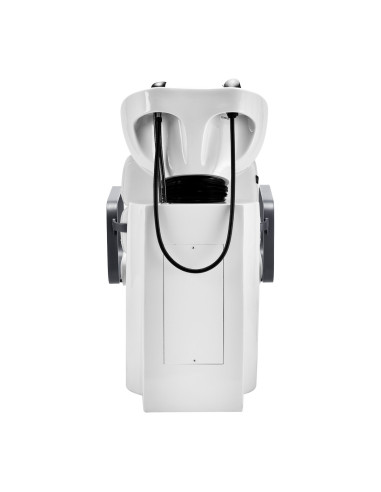 Porto Shampoo unit White & Grey Chrome 