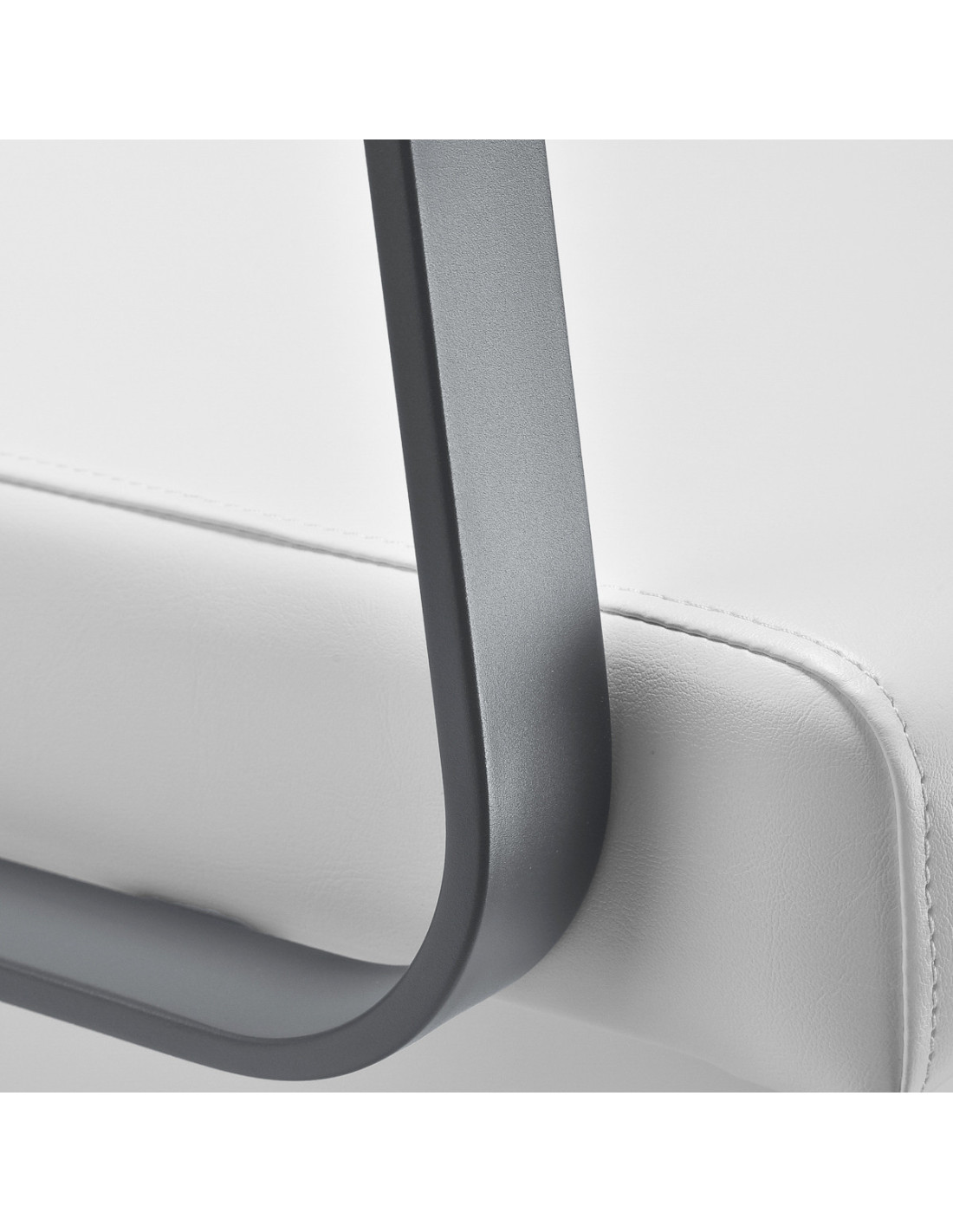 Porto Shampoo unit White & Grey Chrome 