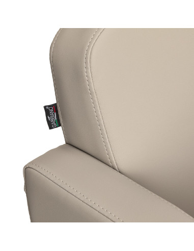 Friseurstuhl Bellagio in Graubeige – Premium-Komfort und elegantes Design