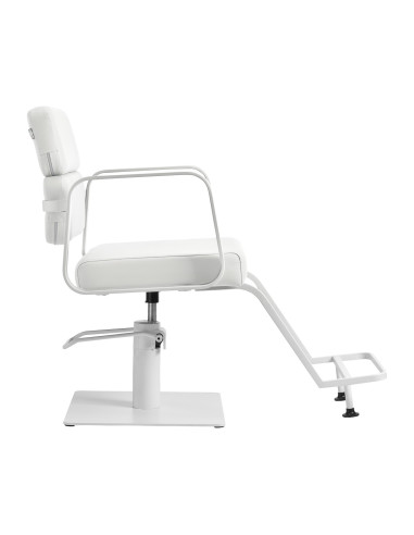 Fauteuil de coiffure Porto – Blanc Intégral 