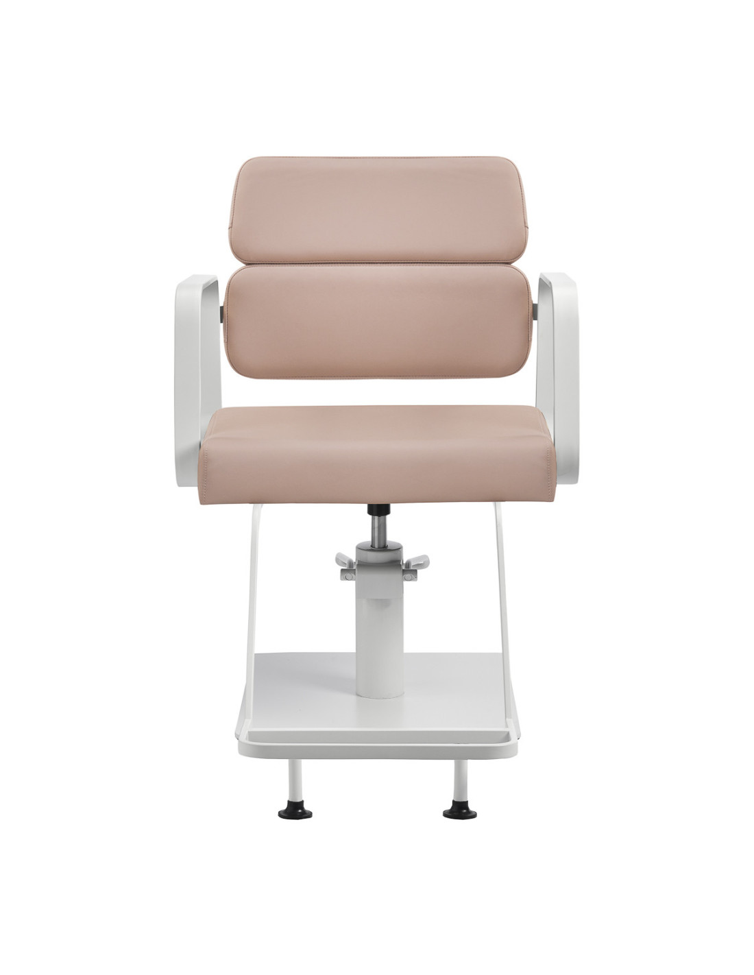 Poltrona da parrucchiere Porto – Beige e bianco