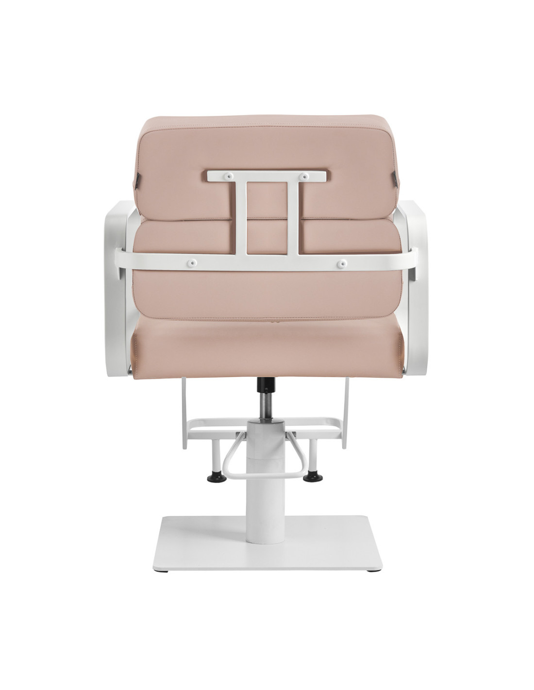 Poltrona da parrucchiere Porto – Beige e bianco