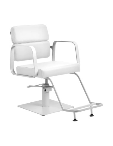 Fauteuil de coiffure Porto – Blanc Intégral 