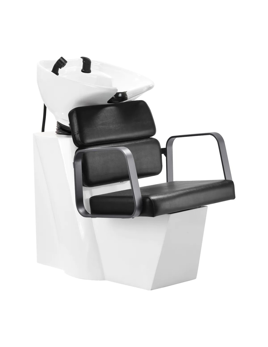 Porto Shampoo unit Black Grey Chrome 