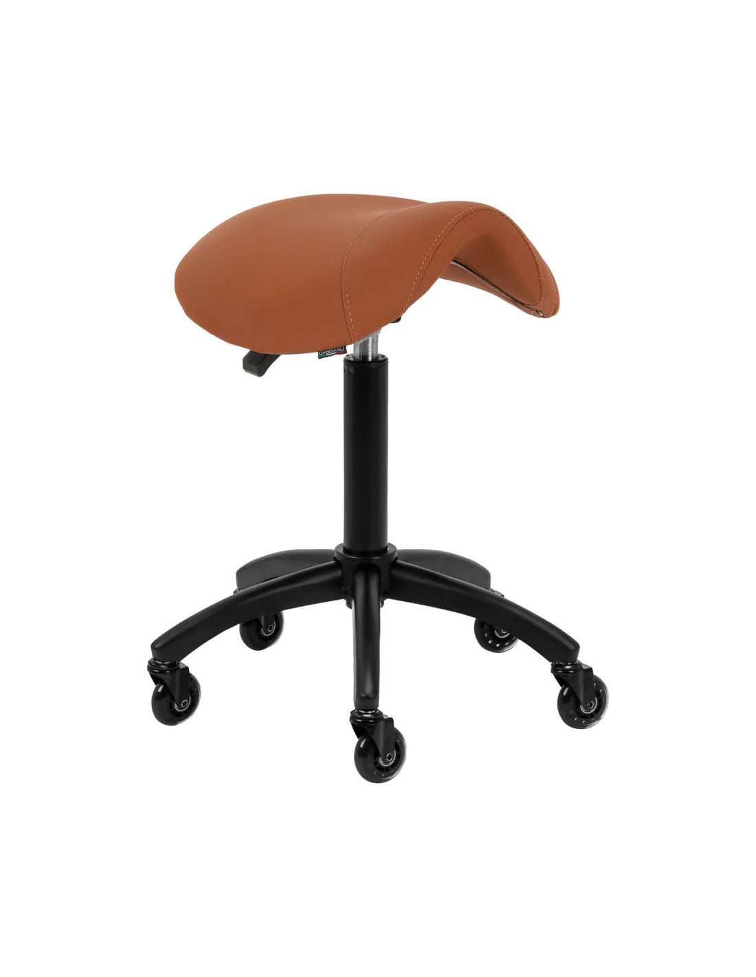 John’s Professional Ergonomischer Hocker Terrakottabraun – Komfort- und Mobilitätssattel