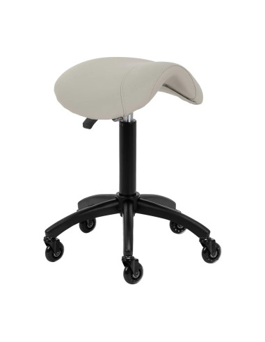 Banqueta ergonômica profissional John's cinza-bege